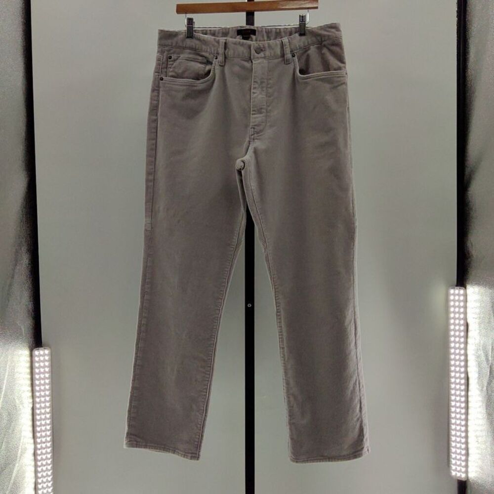 Quince Men Organic Stretch Corduroy 5-Pocket Grey Jeans 36